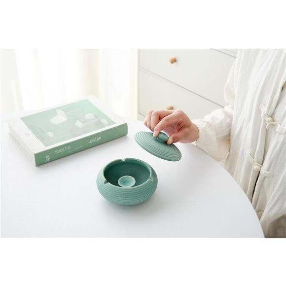 Ceramic Container Decor Jar Holder Home Jar Decor with Lid for Home Office Decor - Picture 6 of 8